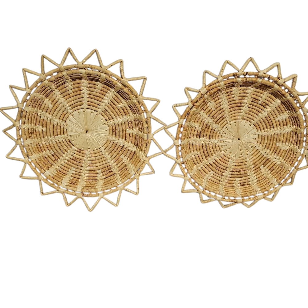 Wicker Wall Decor Set Of 2